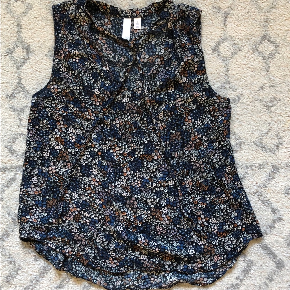 Wide tank blouse